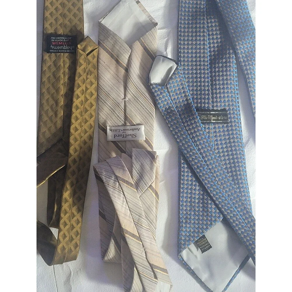 Bundle 12 Vintage Ties-Wembley Pietro di Como Superba 70s Retro Bundle.. #S101